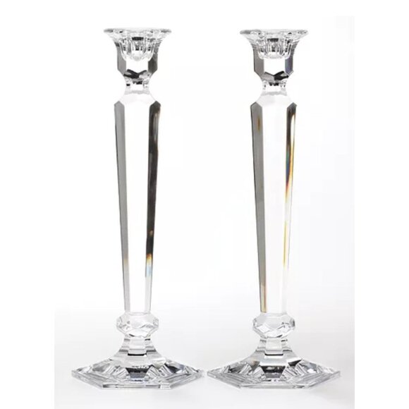 Reed & Barton Summit by Miller Rogaska Candlesticks set of 2 original box - Picture 1 of 7